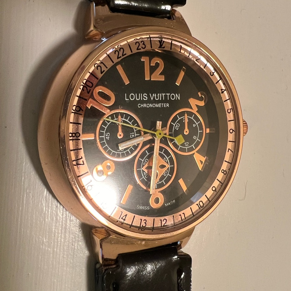 Rose gold watch